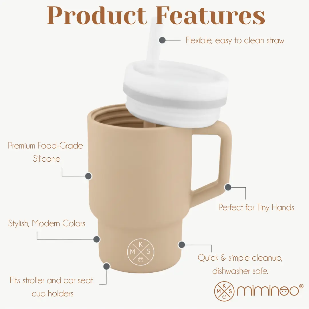 My Little Silicone Tumbler Solid Color - Sand