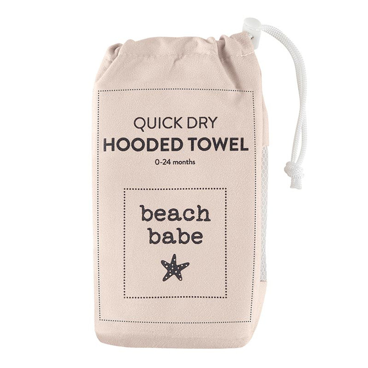 Quick Dry Beach Towel with Hood - Beach Babe