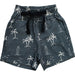 Navy Surfer Linen Cotton Shorts Beach Clothing for boys at MKS Miminoo