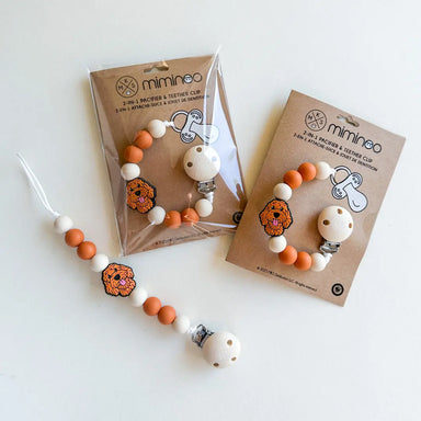 Pacifier clip & Teether Holder Goldendoodle MKS MIMINOO