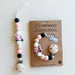 Pacifier clip & Teether Holder Golf Car Pink MKS MIMINOO