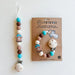 Pacifier clip & Teether Holder Highland Cow Teal MKS MIMINOO