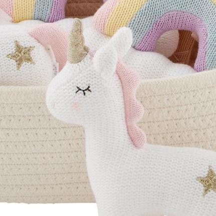 Princess Rattles Toys Ballerina rainbow unicorn for baby girls Mudpie 