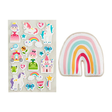 Rainbow Ouch pouch & glow in the dark rewards stickers mudpie boo boo heal