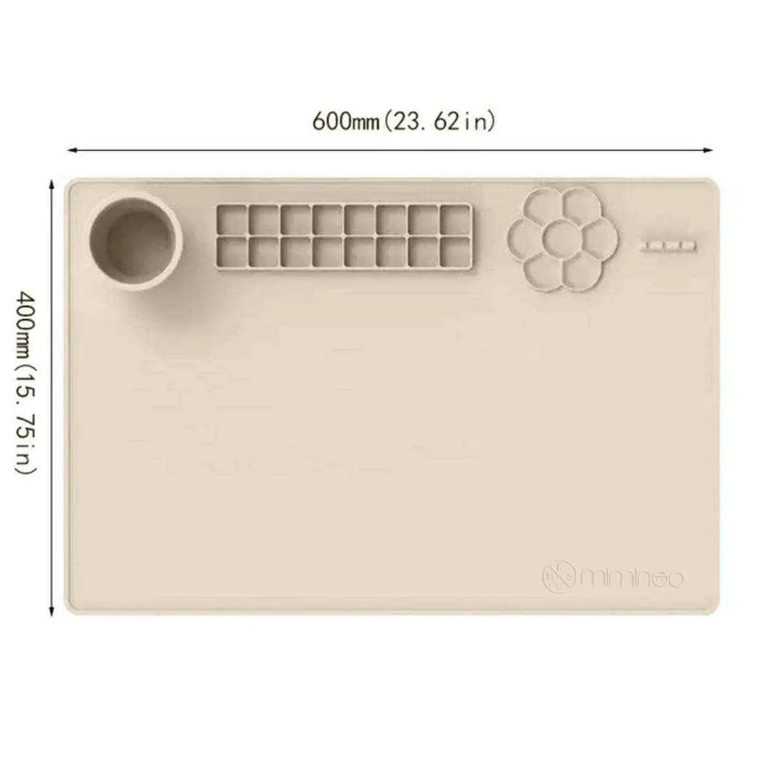 Silicone Activity Painting Mat MKS Miminoo™ Beige - MKS Miminoo