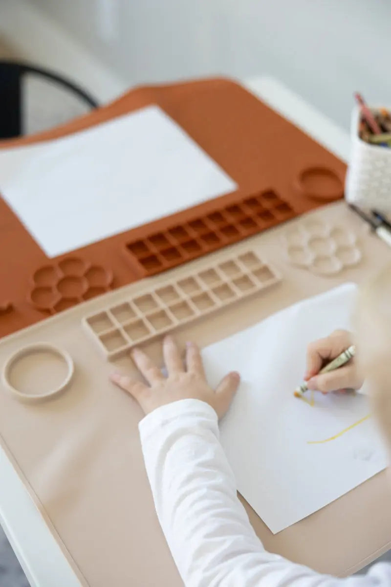 Silicone Activity Painting Mat MKS Miminoo™ Beige - MKS Miminoo