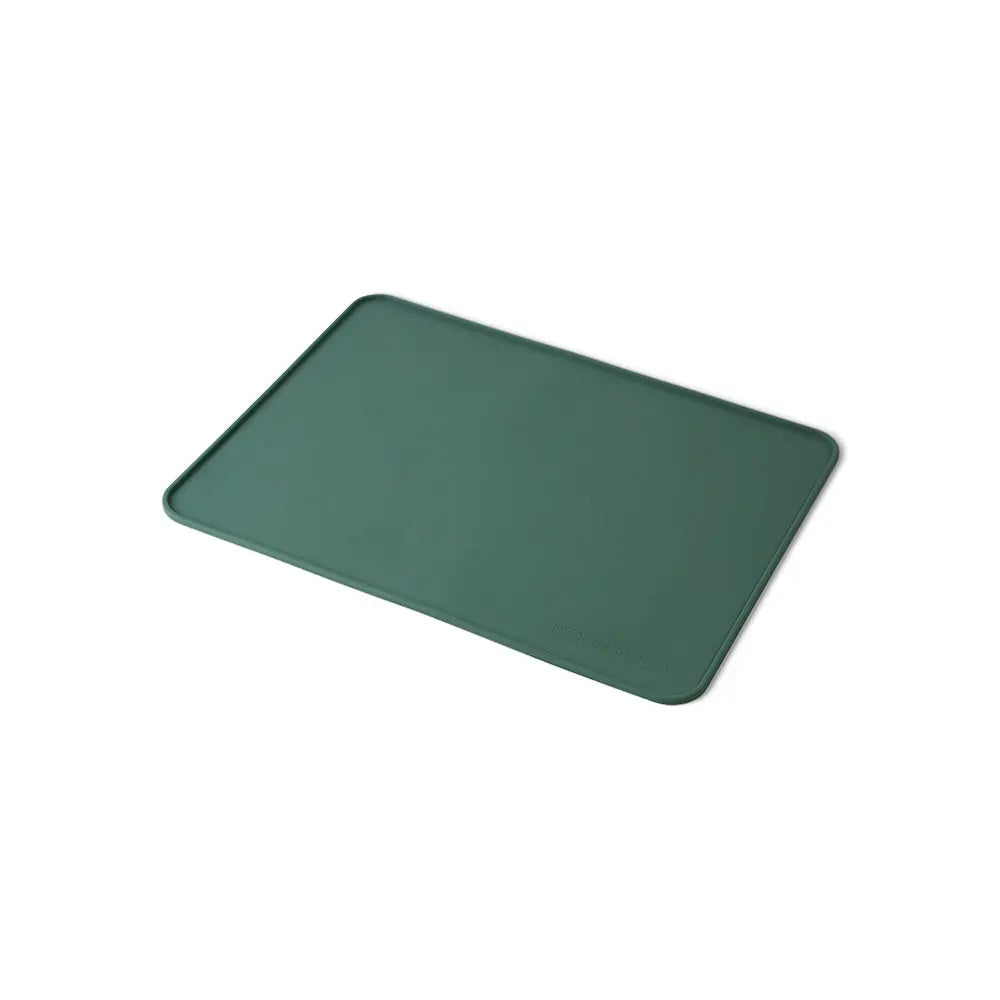 silicone placemat is easy to clean, non-sticky, and ideal for crafting, dining, pets food, and play. For kids and adults. Home lifestyle and dinnerware. mks miminoo usa brand. army green for toddler boys.