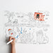 Silicone Reusable Coloring Mat & Markers Set - Atlantis - MKS Miminoo