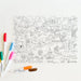 Silicone Reusable Coloring Mat & Markers Set - Cowboys & Indians - MKS Miminoo