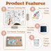 Silicone Reusable Coloring Mat & Markers Set - Jungle Games MKS MIMINOO