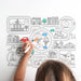 Silicone Reusable Coloring Mat & Markers Set - Roadmap - MKS Miminoo