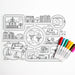 Silicone Reusable Coloring Mat & Markers Set - Roadmap - MKS Miminoo