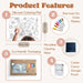 Silicone Reusable Coloring Mat & Markers Set - Space MKS MIMINOO