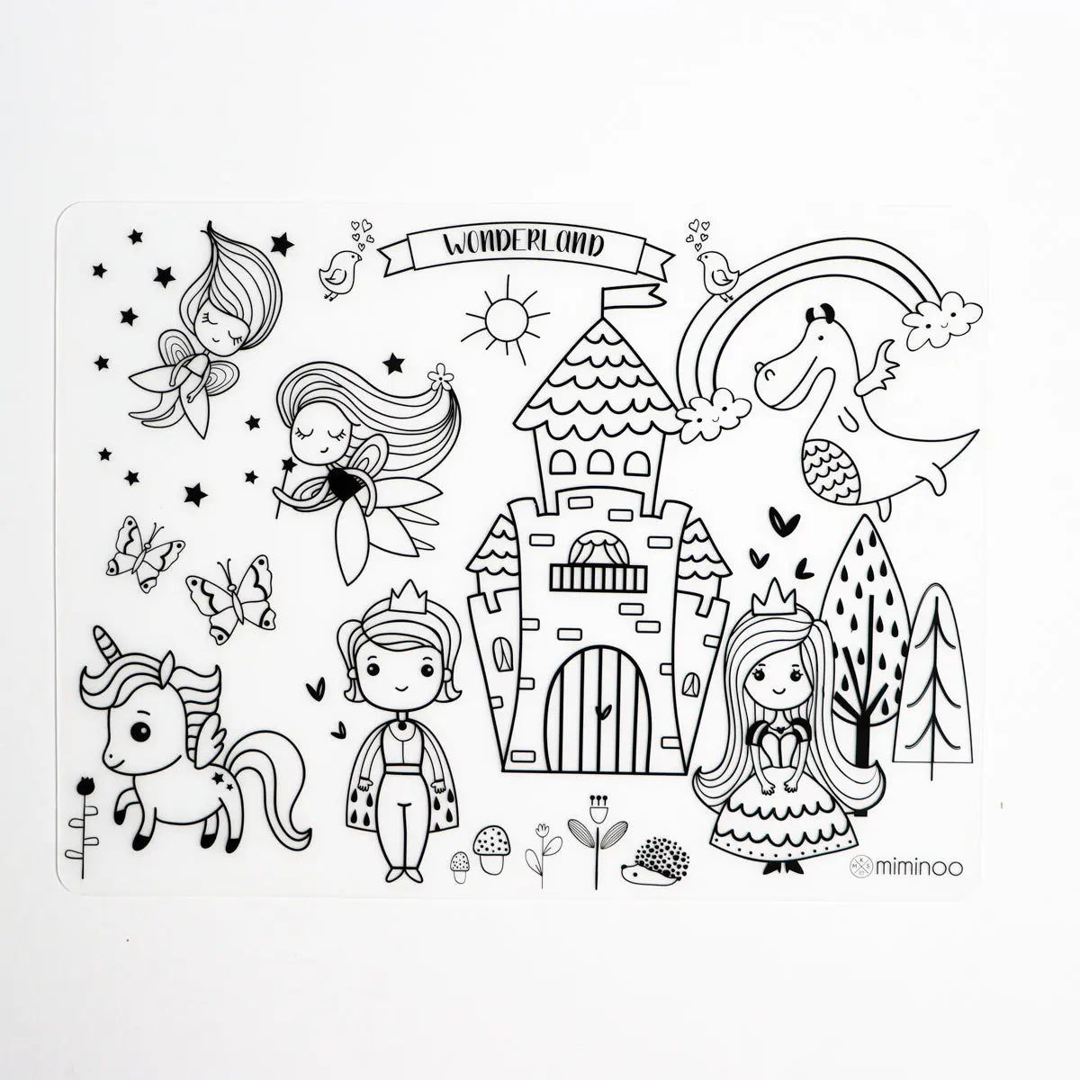 Silicone Reusable Coloring Mat & Markers Set - Wonderland - MKS Miminoo