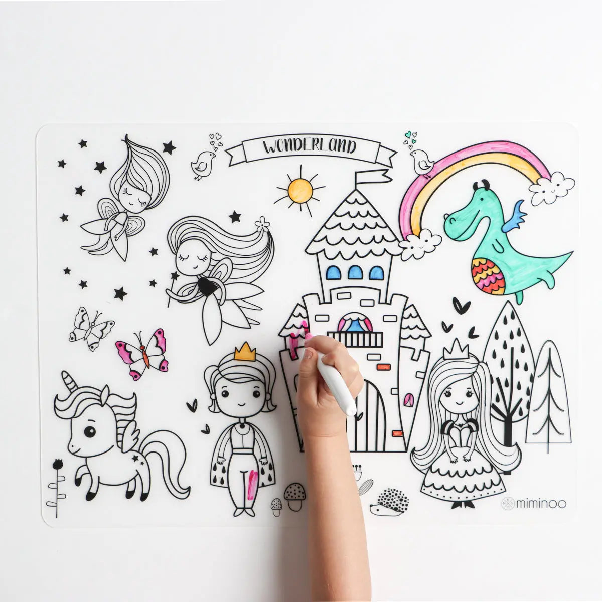 Silicone Reusable Coloring Mat & Markers Set - Wonderland - MKS Miminoo