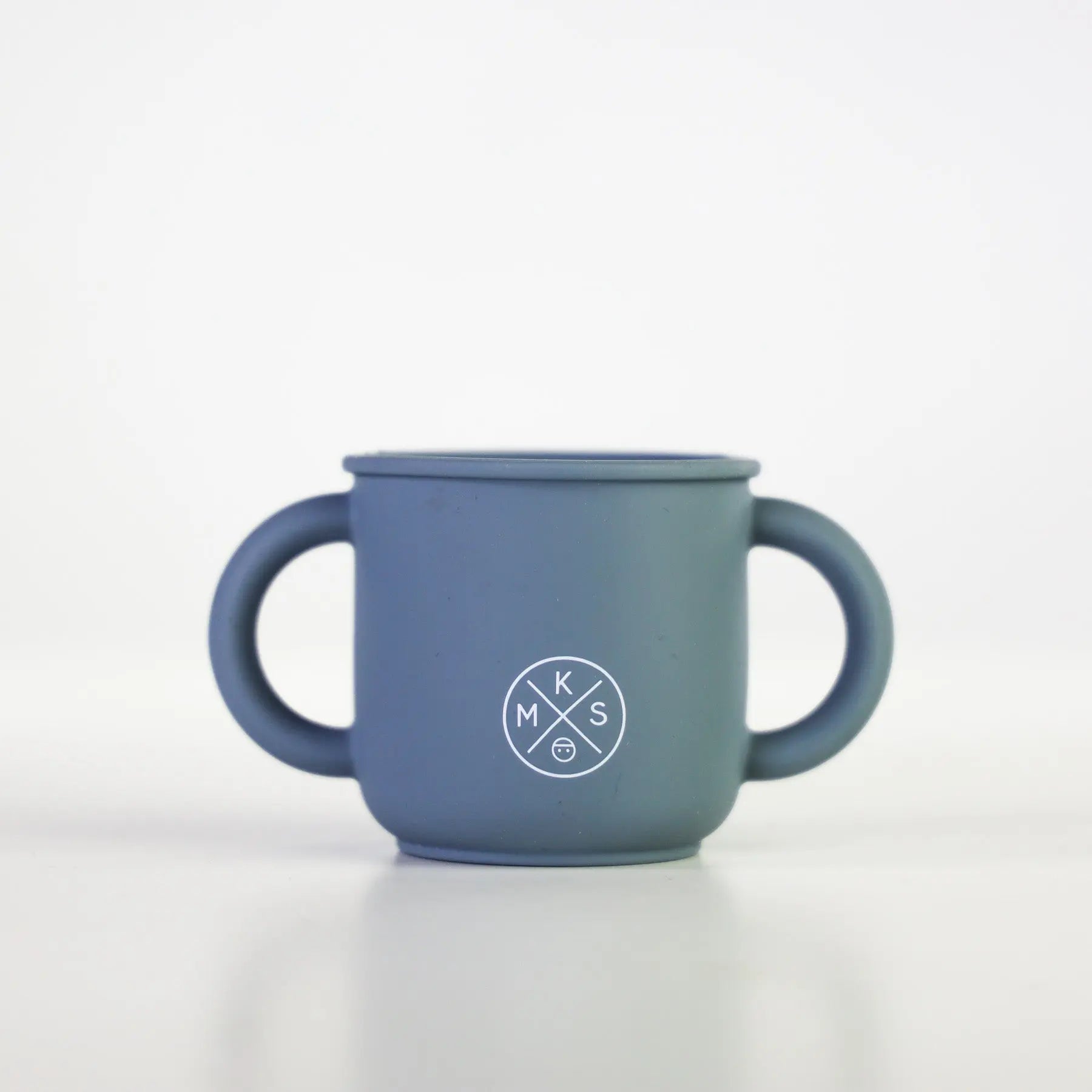 Silicone Sippy Cup with lid and handles Charcoal - MKS Miminoo