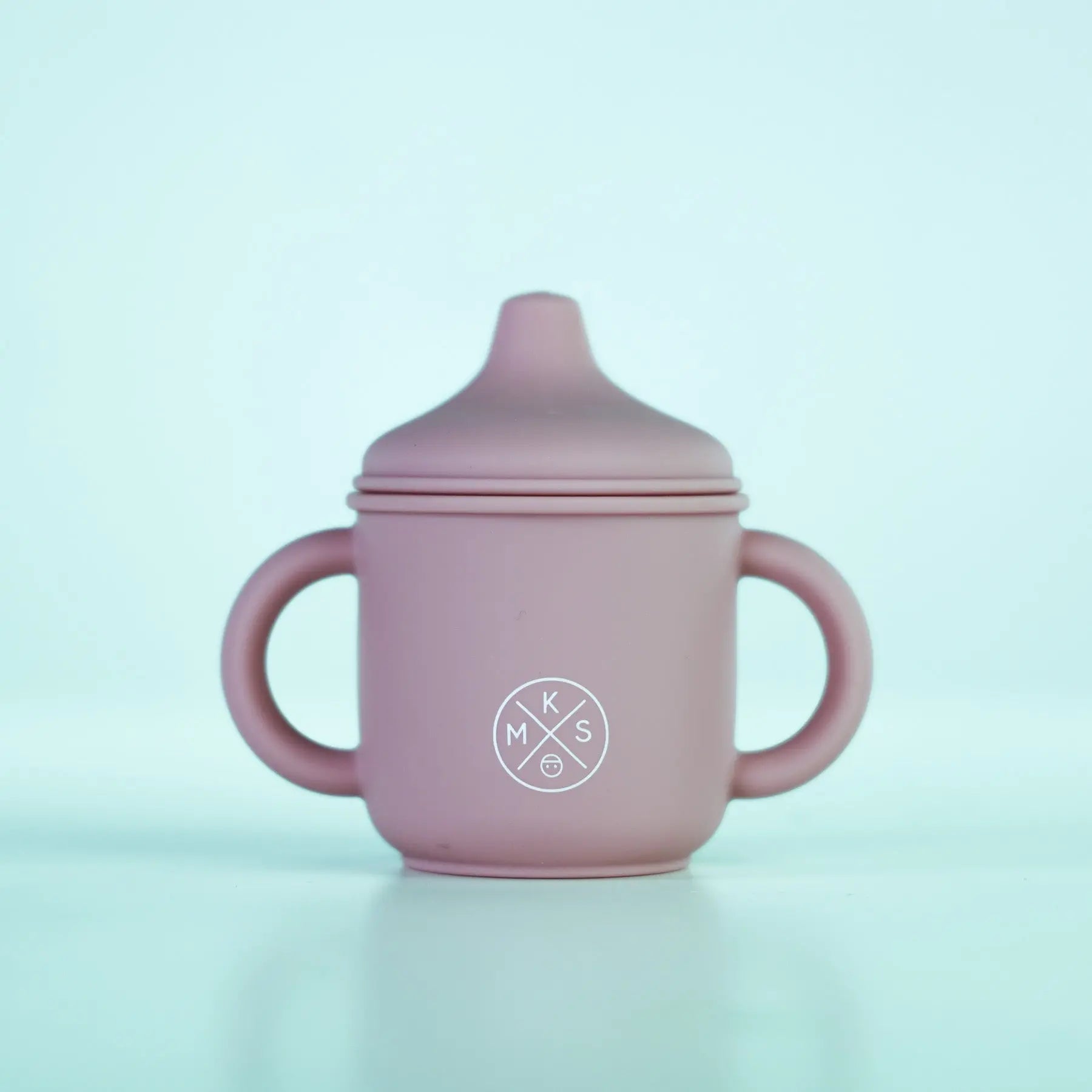 Silicone Sippy Cup with lid and handles Lilac - MKS Miminoo