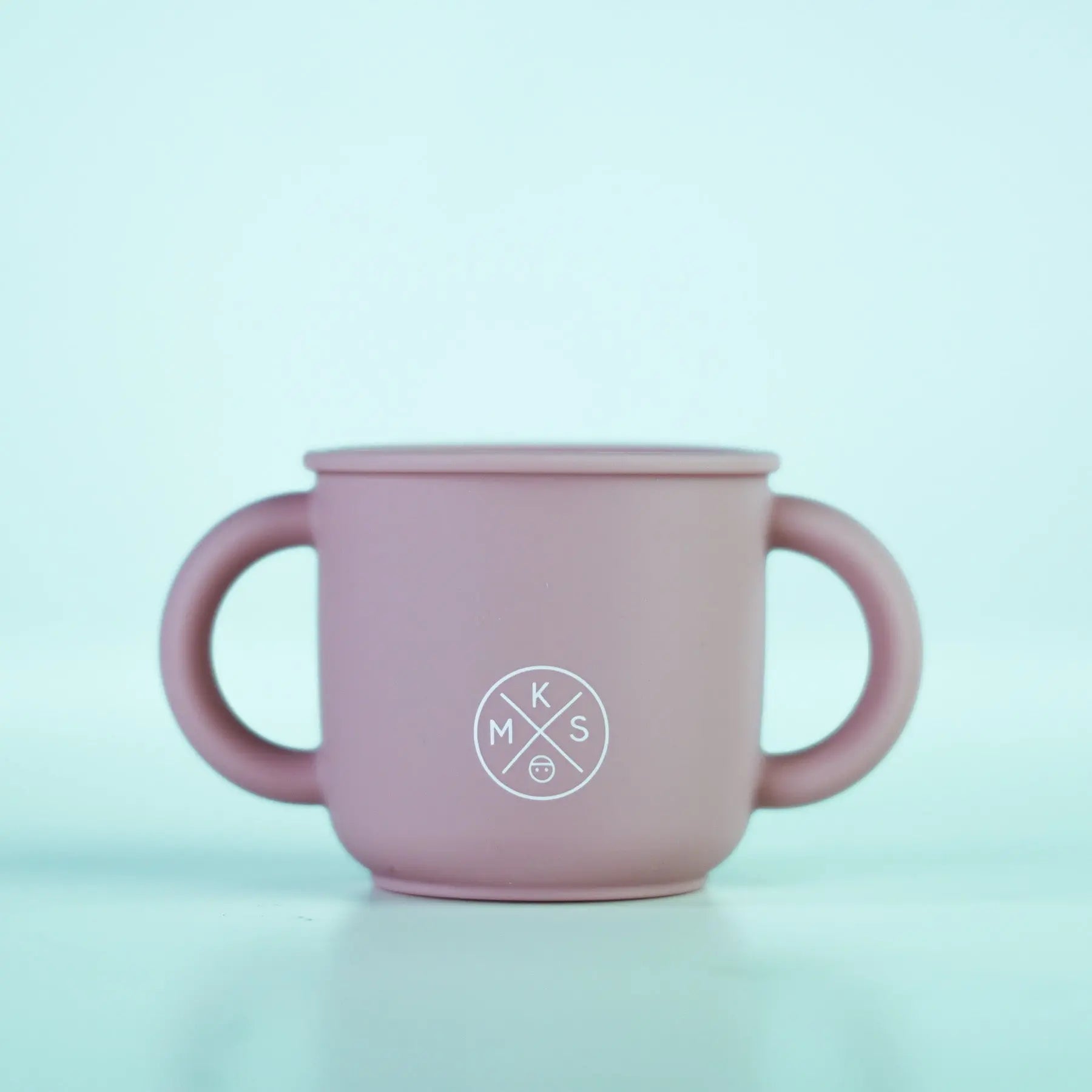 Silicone Sippy Cup with lid and handles Lilac - MKS Miminoo