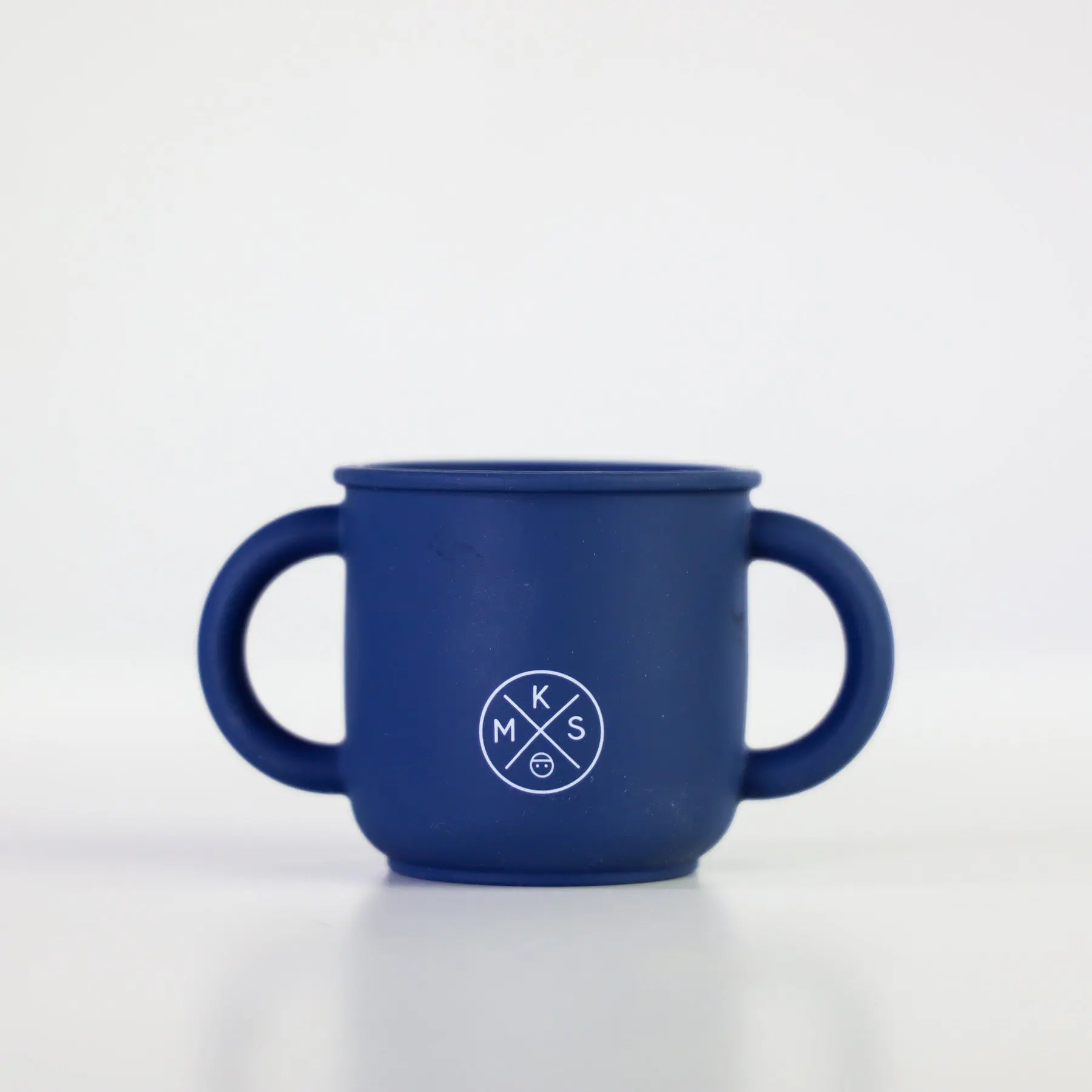 Silicone Sippy Cup with lid and handles Navy - MKS Miminoo