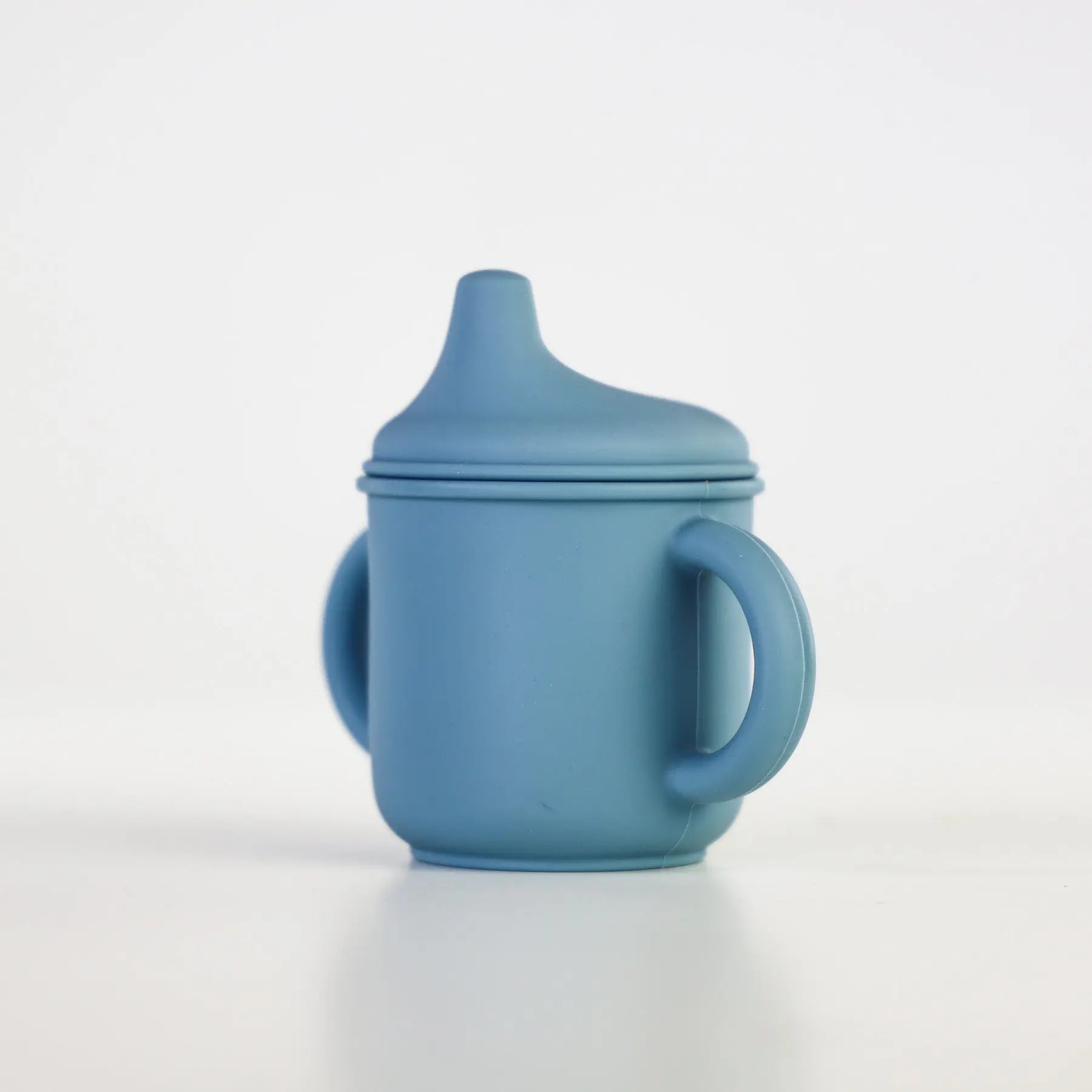 Silicone Sippy Cup with lid and handles Petrol - MKS Miminoo