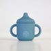 Silicone Sippy Cup with lid and handles Petrol - MKS Miminoo