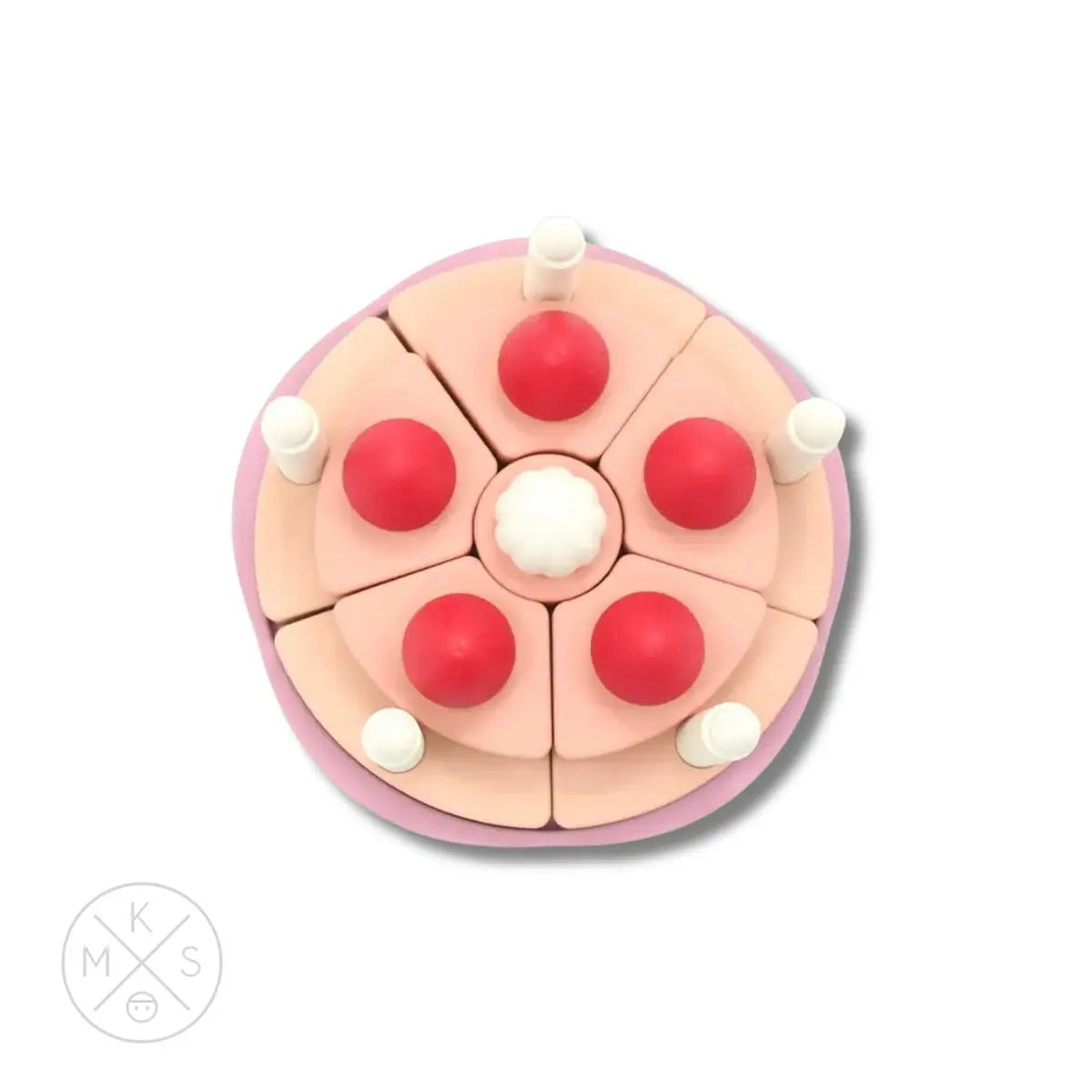 Silicone Strawberry Cake Pretend Play Stacker - MKS Miminoo