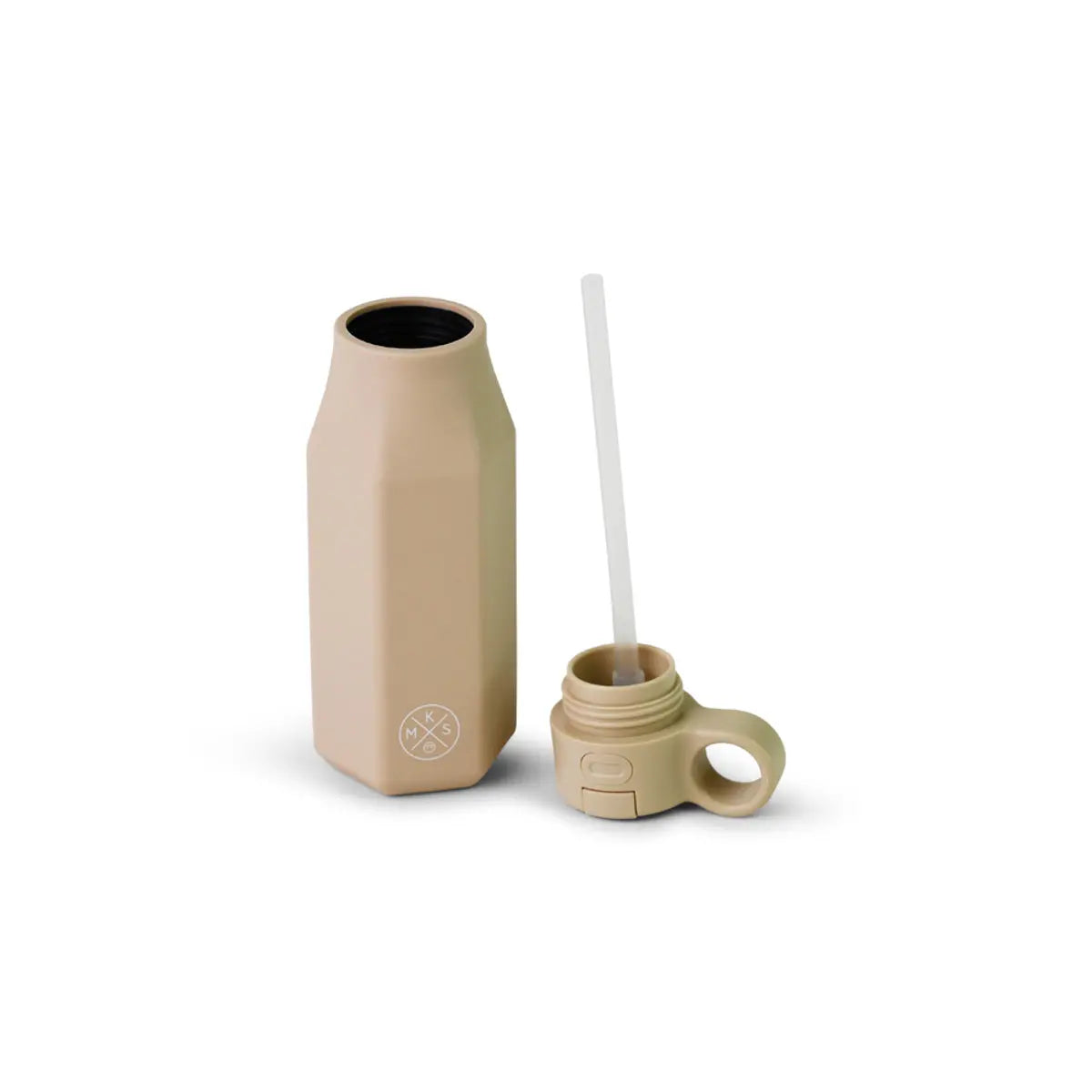 Silicone Water Bottle - Beige - MKS Miminoo