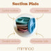 Silicone suction kids plate w/ dividing sections Dusty Pink MKS MIMINOO