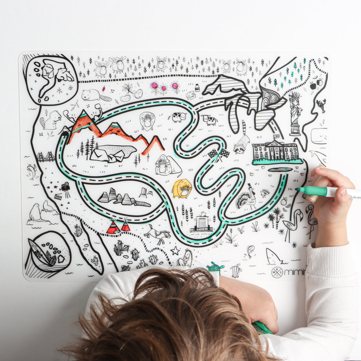 Things that GO Reusable Silicone Drawing Mat Set – Born Bizzy