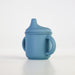 Silicone Sippy Cup with lid and handles Petrol - MKS Miminoo