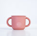 Silicone Sippy Cup with lid and handles Dusty Pink - MKS Miminoo