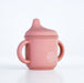 Silicone Sippy Cup with lid and handles Dusty Pink - MKS Miminoo