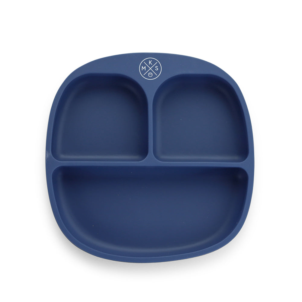Silicone suction plate - Navy