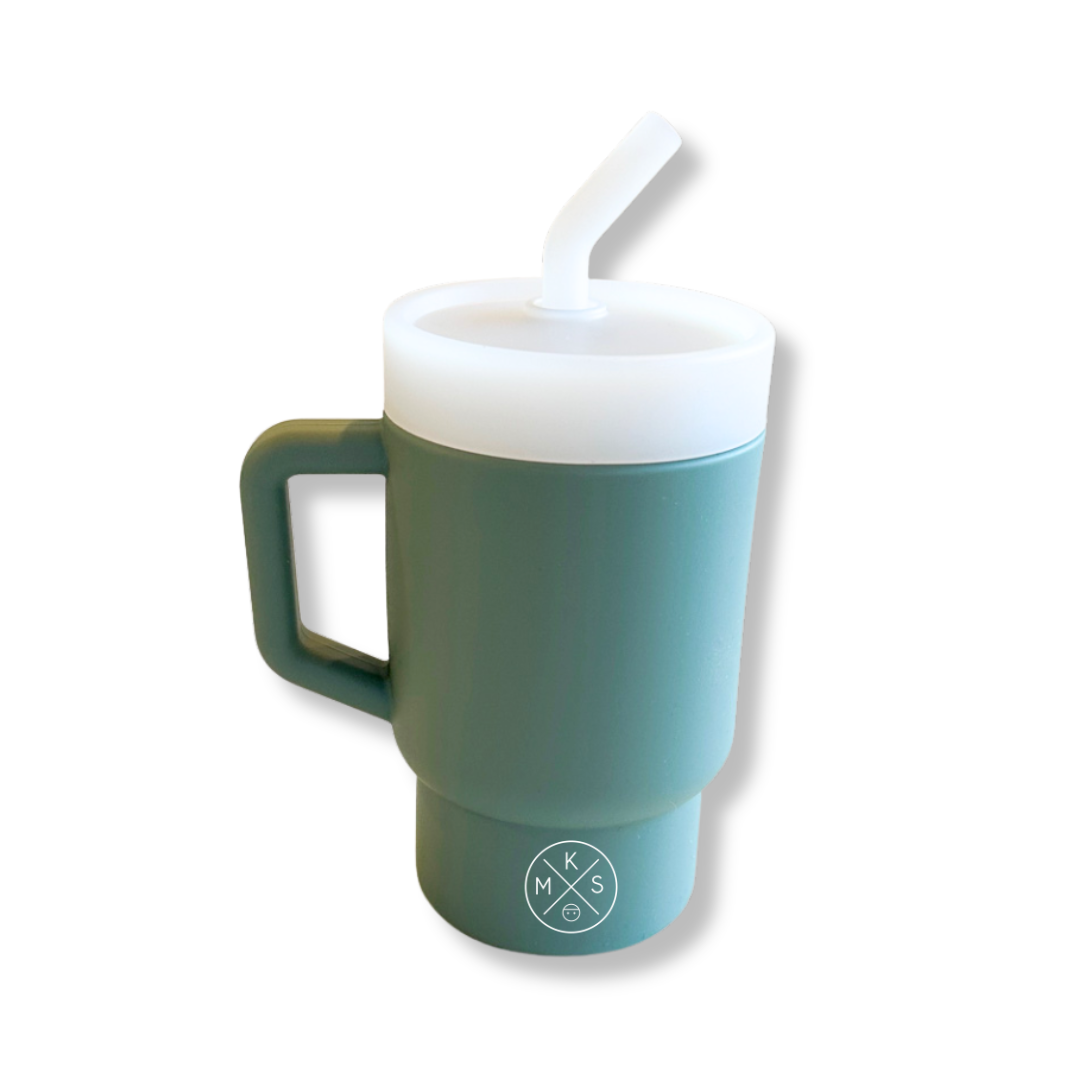 My Little Silicone Tumbler - Sage