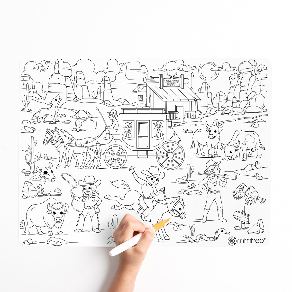 Erasable Silicone Coloring Individual Mat
