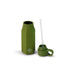 Durable, easy to clean, durable, a perfect on-the-go water bottle in soft matte food grade silicone BPA free with straw lid and handle on the top. Must have at school, while traveling or simply at home. For kids and adults. MKS Miminoo Arizona USA Brand. 13 colors. Wholesale Faire. Army Green for boys.