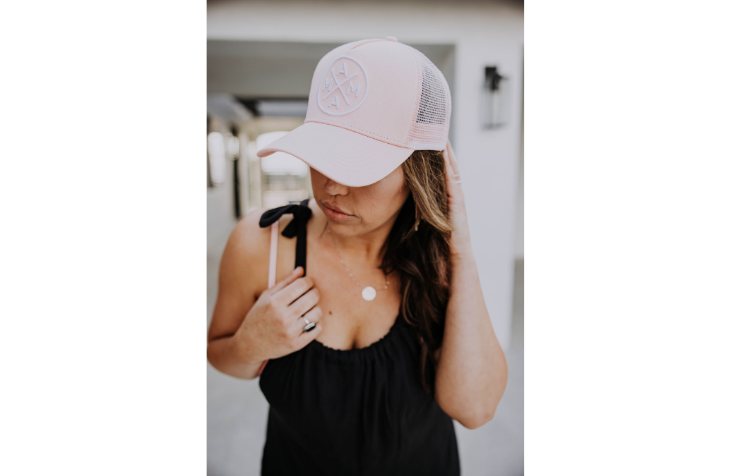 Mama X™ Premium Canvas Trucker Hat - Blush