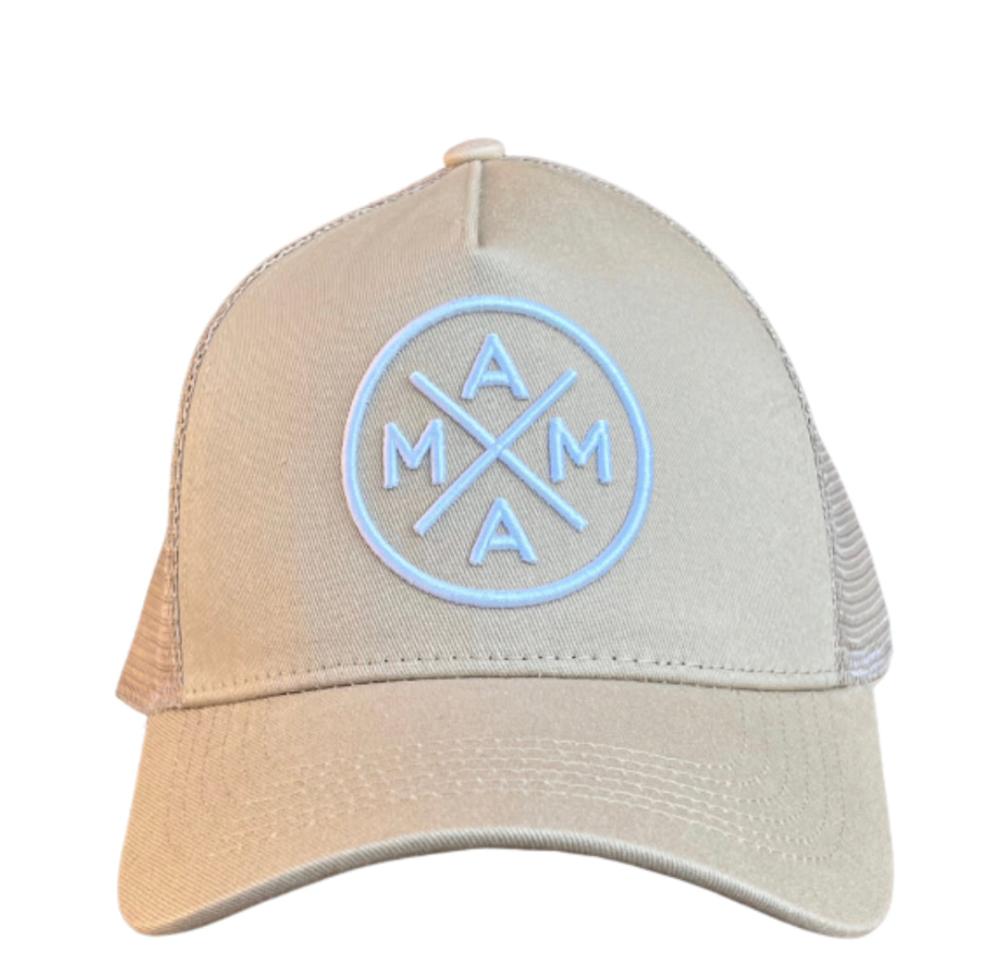 Mama X™ Premium Canvas Trucker Hat - Tan