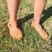 A pair of MKS Miminoo Flexible PVC Summer waterproof Sandals in terracotta for boys and girls toddlers and babies