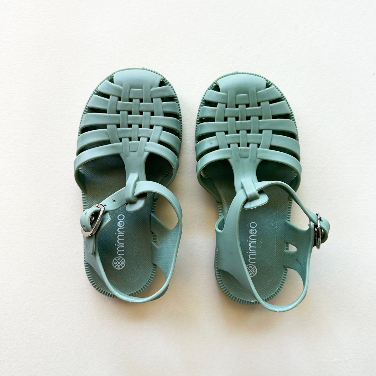 A pair of MKS Miminoo Flexible PVC Summer waterproof Sandals in Sage