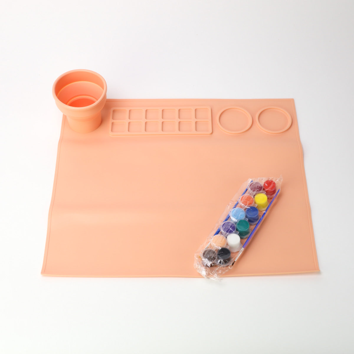 Silicone Activity Painting Mat Peach