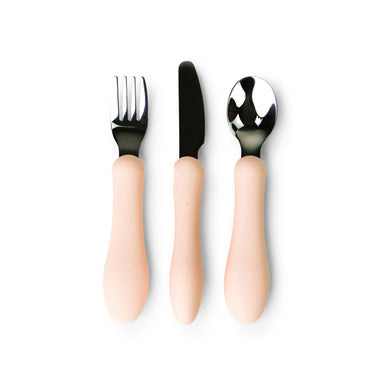 silicone stainless silica soft fork spoon knife utensils cutlery kids toddler babies mks miminoo soft pink Silicone stainless cutlery utensils fork knife spoon set by mks miminoo usa for toddler kids army green silicone stainless silica soft fork spoon knife utensils cutlery kids toddler babies mks miminoo in soft pink for girls