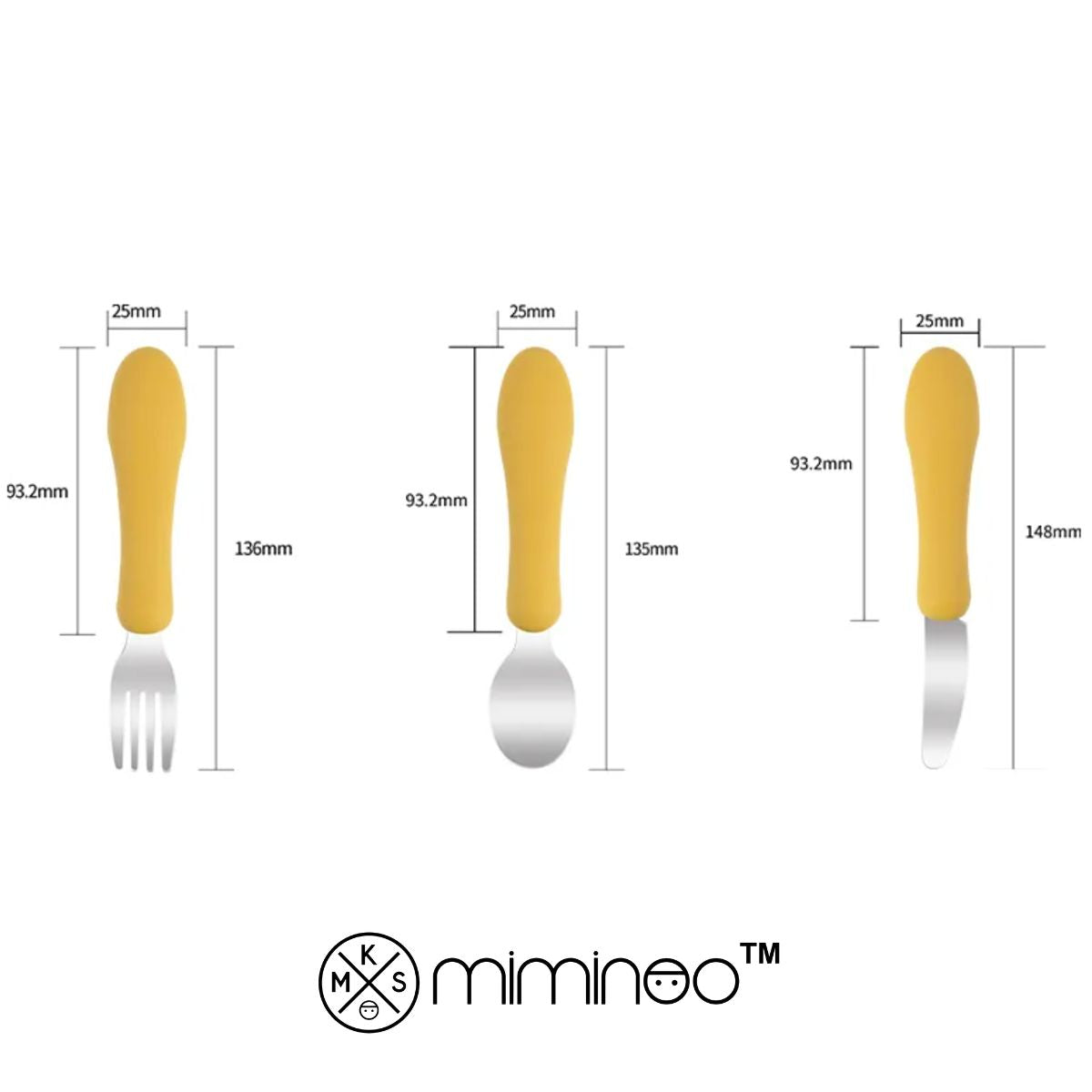 Stainless Steel & Silicone Kids Cutlery Set - Petrol