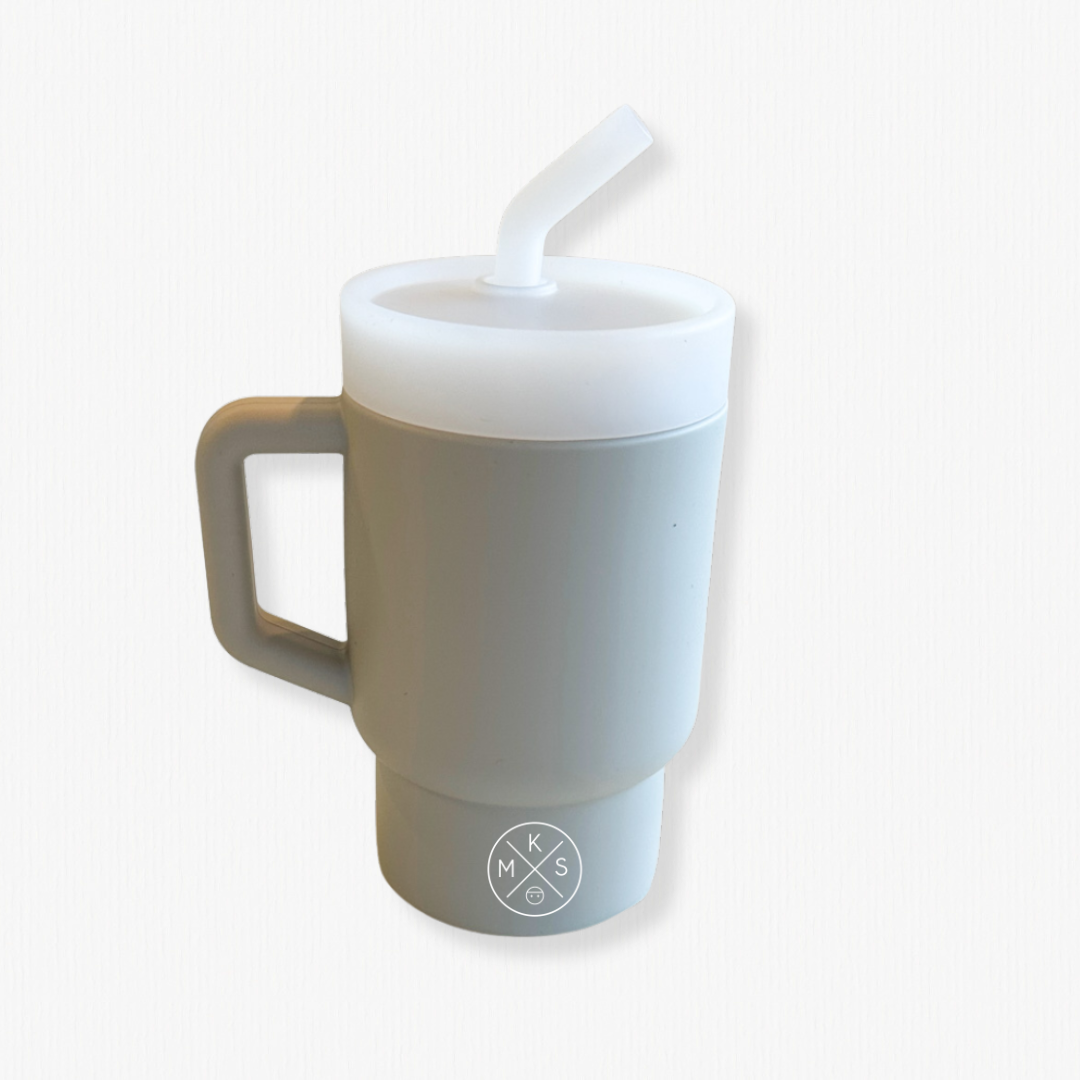 My Little Silicone Tumbler - Light Grey