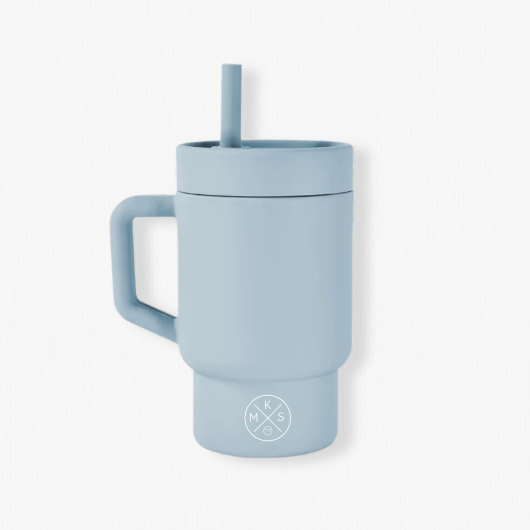 My Little Silicone Tumbler Solid Color - Denim Blue