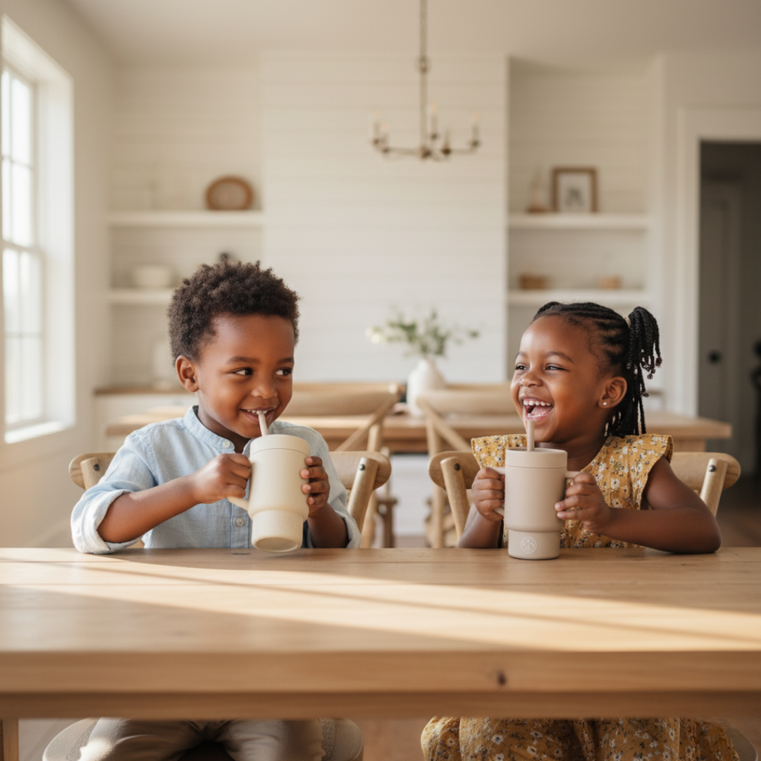 My Little Silicone Tumbler Solid Color - Cream