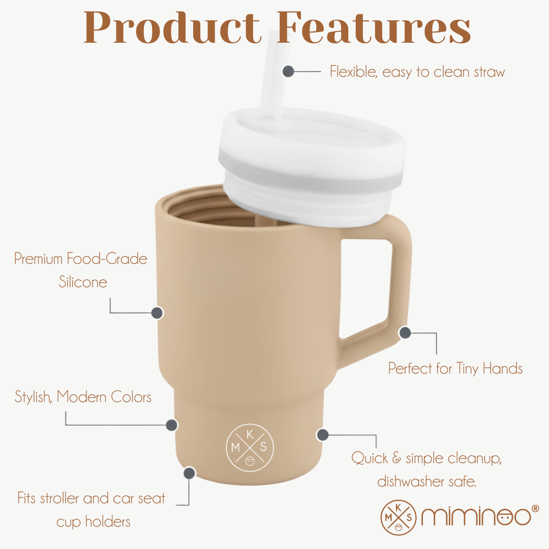 My Little Silicone Tumbler - Light Grey