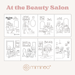 At the Beauty Salon MKS Miminoo exclusive design for our silicone coloring foldable reversible mat