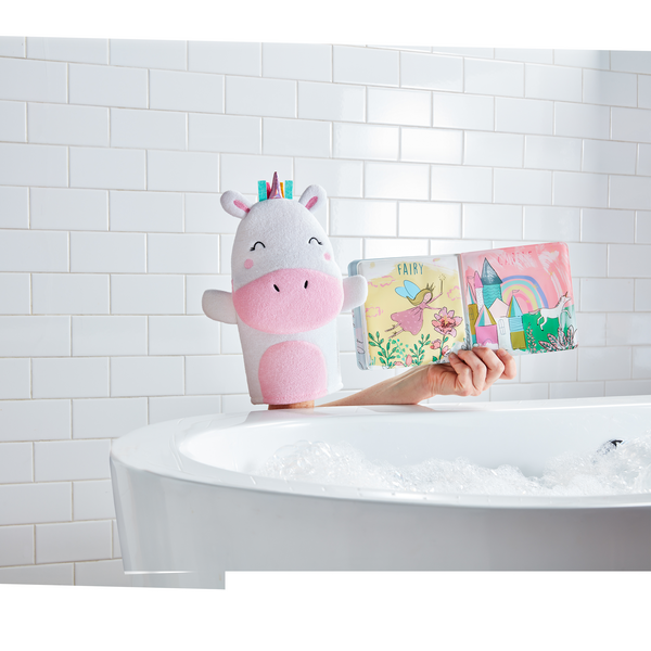 Unicorn Bath Book & Mitt Set