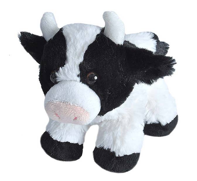 Hug'Ems-Mini Cow Stuffed Animal 7"